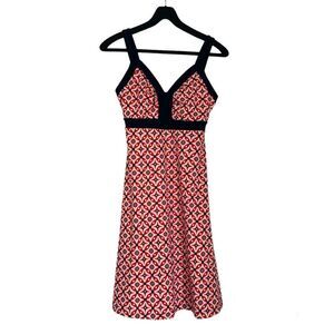 Patagonia Minette Wayward Red White Blue Geometric Tank Pullover Dress Size XS